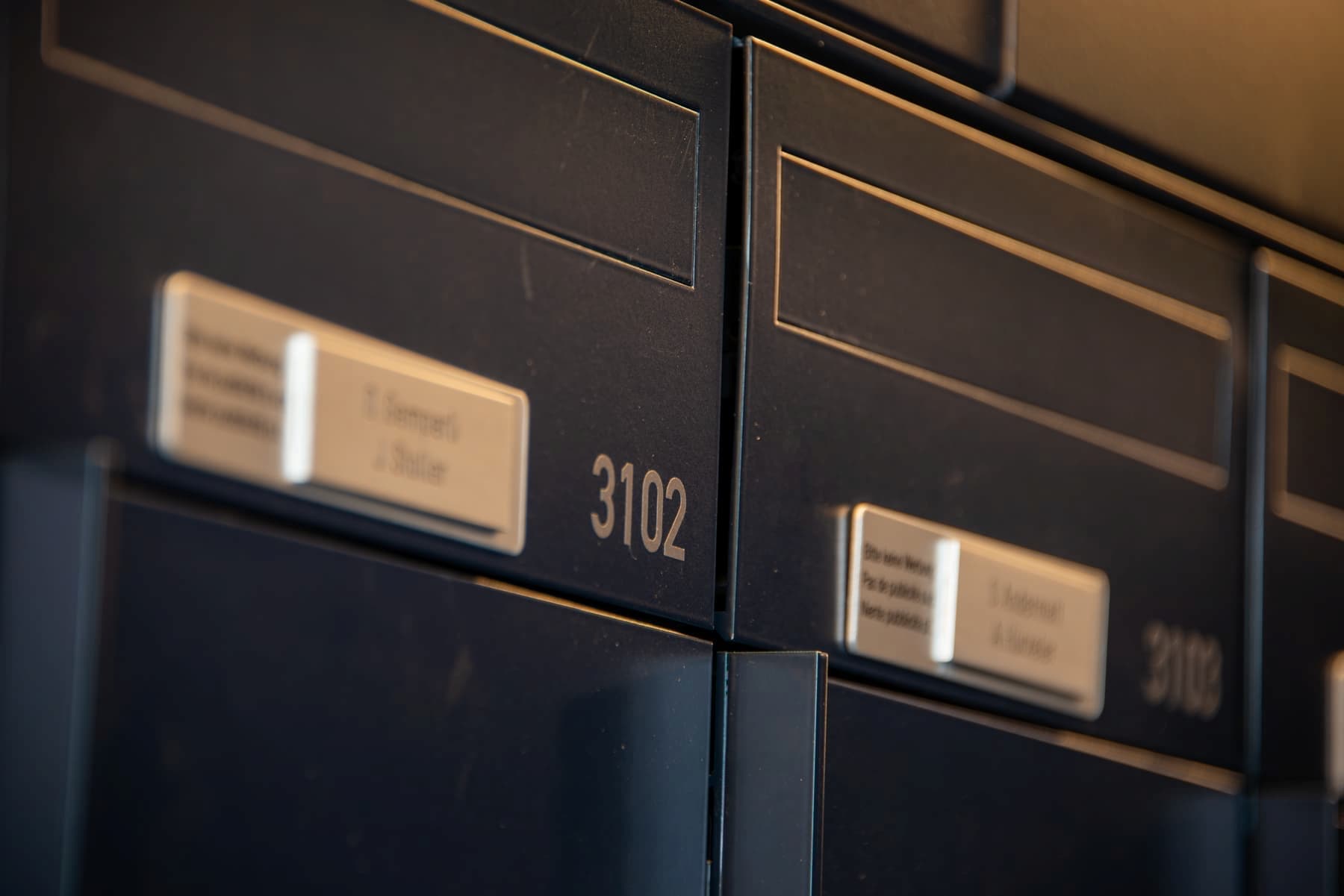 Briefkastenanlage im Bärentower, Ostermundigen